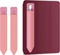 Doormoon Pencil Holder Compatible for iPad 2020/ Air/ 9.7 / Pro 10.5/12.9, Detachable Elastic Compatible for Apple Pencil 4th Gen Leather Sleeve Pocket Pouch, Pink Pink