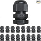 PENGLIN NPT 1/2 Nylon Cable Connector,IP68 Waterproof Strain Relief Cord Adjustable Connector With Gaskets for Electrical Box (1/2 Inch (100 PCS))