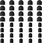 40 Pcs Stylus Tips Replacement Tips Only Pencil Rubber for Stylus Pens Soft No Scratches Sensitivity and Precision Universal Ends Replacement Friendly Swede
