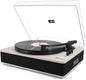 LP&NO.1 Record Player wirelessTurntable with Built-in Speakers and USB Play&Recording Belt-Driven Vintage Phonograph Record Player 3 Speed for Entertainment and Home Decoration(Light Gray)