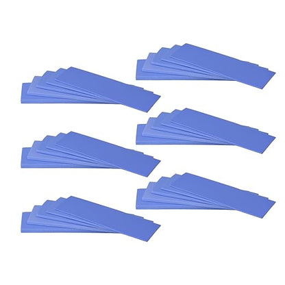 30 Pack Thermal Pads, 20×67 mm by 5 Thickness 0.5 | 1 | 1.5 | 2 | 3 mm, Thermal Conductivity 2.0 W/m.k, Self-Adhesive & Soft, Ideal for Repairing and Cooling Electronics