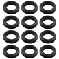 12 Pcs Rubber Grommets, 1-1/5" Inside Diameter 1-1/3" Drill Hole Rubber Wire Grommets O Ring Grommets for Wire, Firewall, Cables, Plugs, Automotive