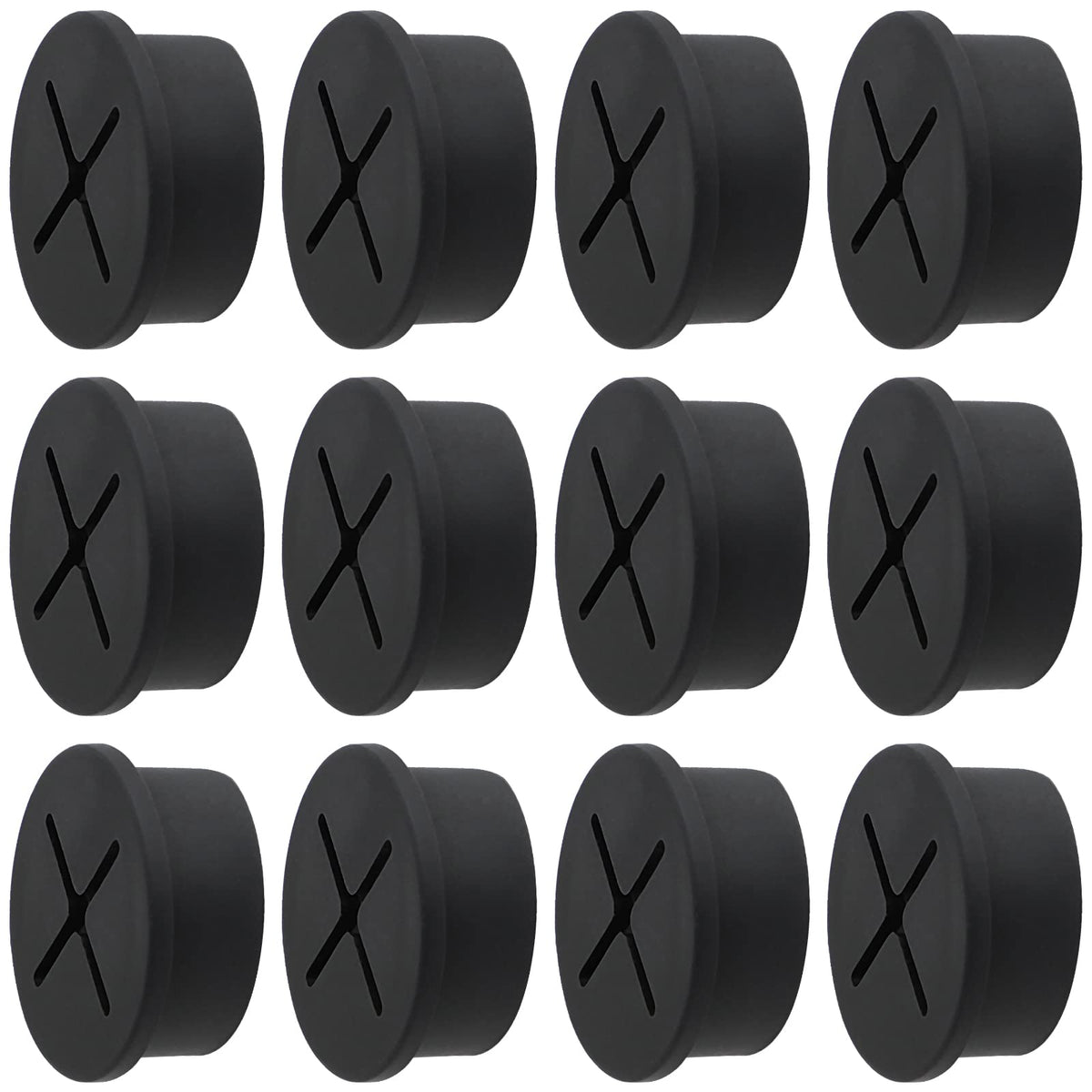 1.5 Inch(38mm) Desk Grommet,13 Pieces Cable Grommet, Desk Hole Cover for Cables with Hole Saw,Plastic Cable Cord Wire Hole Cover for Desk, Table,Cabinet,Countertop and Other Furniture(Whitek)