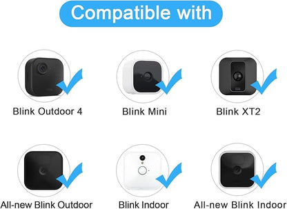 2 Pack 360 Degree Adjustable Mount for All-New Blink Outdoor (4th Gen, 3rd Gen) & Blink XT / XT2, Mini Camera Mounting Bracket, Wall Mount