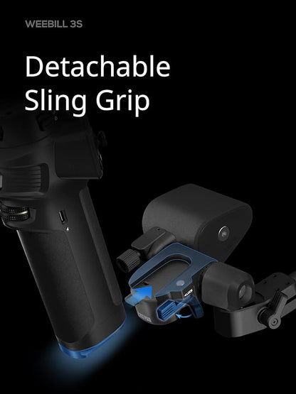 ZHIYUN Weebill 3S [Official] Gimbal Stabilizer for DSLR and Mirrorless Camera Canon/Nikon/Sony/Panasonic/Fujifilm,Fill Light,Native Vertical Shooting