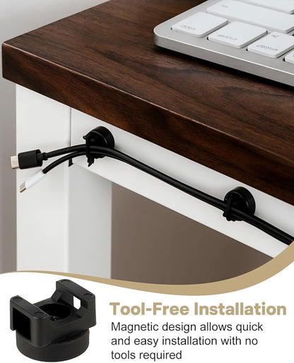Alffun Magnetic Cable Clips Zip Tie Mount Base