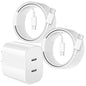 Charger for iPhone 17 16 15,Fast Dual Port USB C Charger Block,Double Type C Apple Wall Power Adapter Plug,10FT Quick USB C to C Charging Cable for iPhone 17/17 ProMax/17 Air/16 Pro/16e/15 Pro/15 Plus