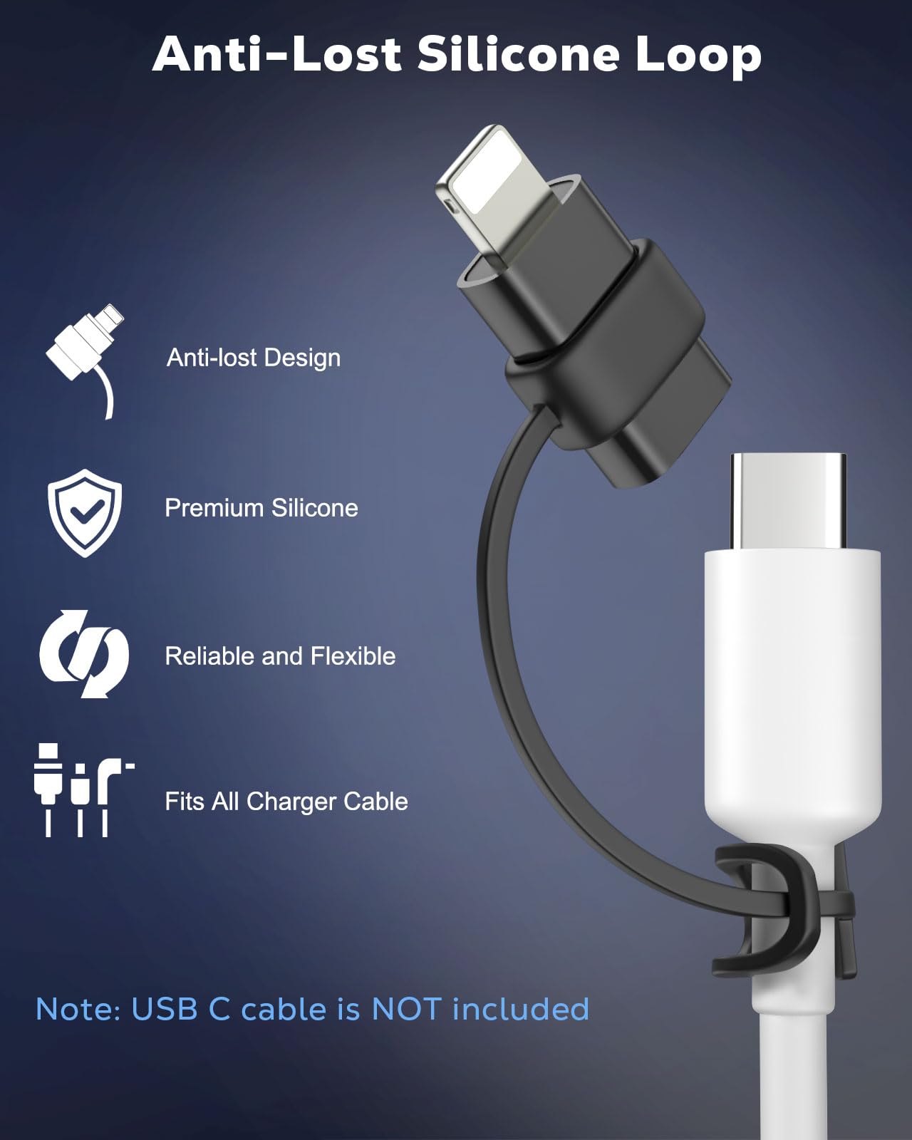 MoKo USB C to Lightning Adapter for iPhone 14/13/12, 2 Pack