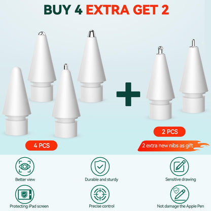 Inesore Pencil Tips for Apple Pencil Pro/1st/2nd/USB-C (6 Pack)