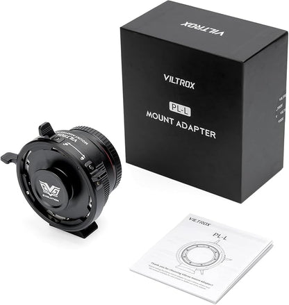 VILTROX PL-L Lens Mount Adapter with Security Lock for PL Mount Lens to L Mount Camera Panasonic S1 S1R S1H S5/Leica SL SL2 CL TL/Sigma fp L