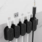 Magnetic Cable Clips, Adhesive Cable Clips, Cord Organizer, White, 5 Pack