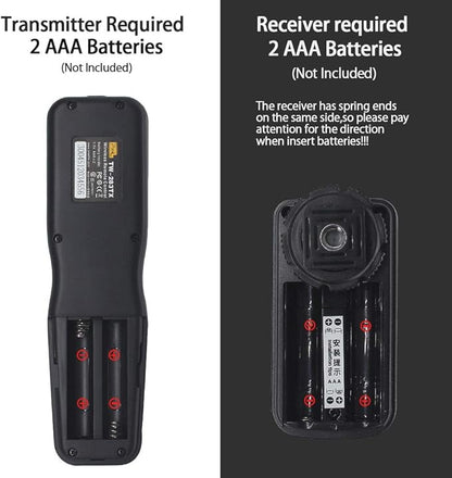 Pixel TW-283 E3 Wireless Shutter Release Remote Control Compatible for Canon Eos R6 R8 RP XT XTi XS XSi T1i T2i T3 T3i T4i T5 T5i T6i T7i T8i 1300D 1100D 1000D 550D 500D 450D 400D 350D 300D 90D