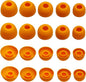 Silicone Earbuds Tips for Powerbeats Pro2 Replacement Ear Tips 10 Pairs XL/L/M/S/XS - Compatible with Beats Studio Buds/Beats Fit Pro/Solo Buds, Orange