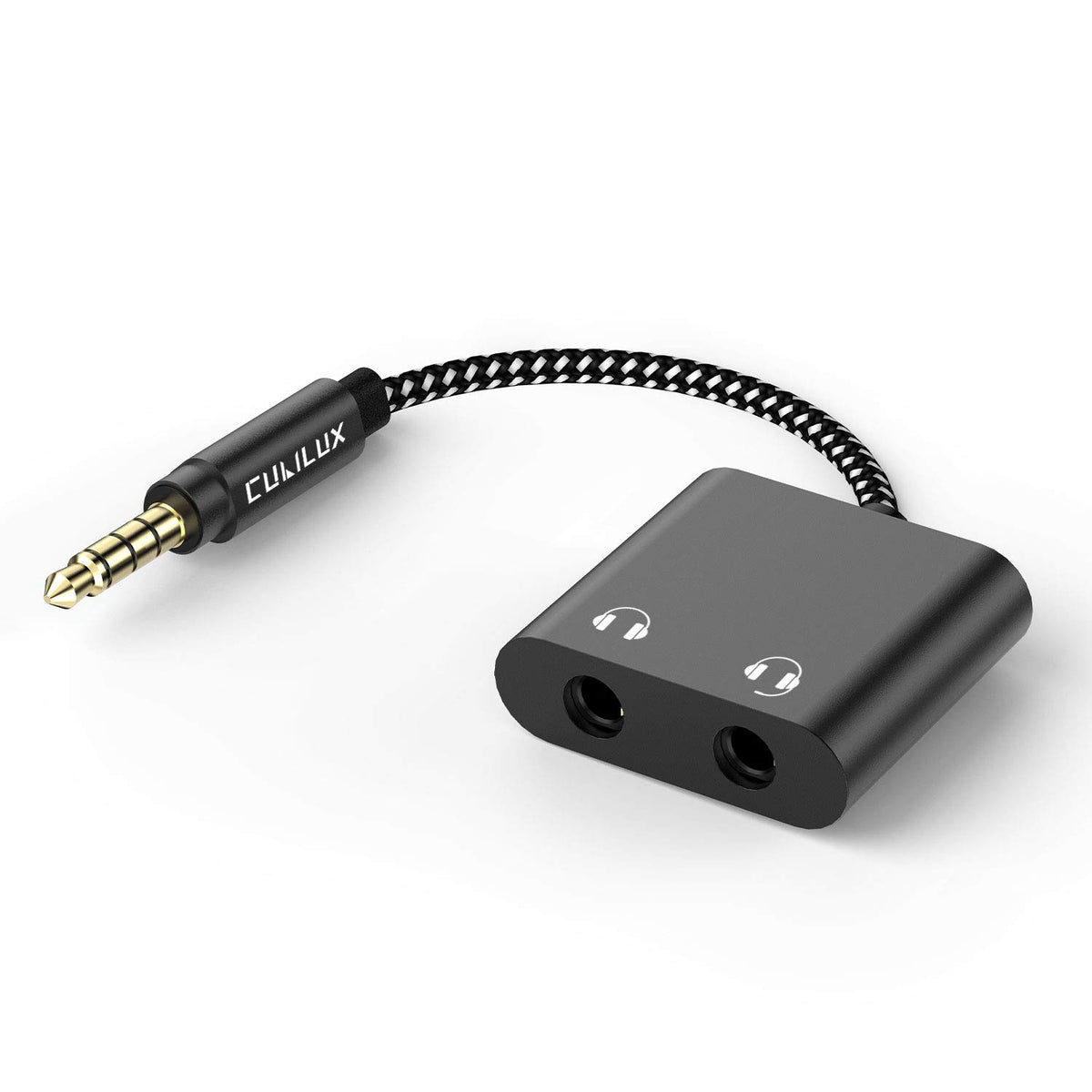 Cubilux USB C Dual Headphones Splitter Compatible with iPhone 17/16/15, iPad Pro 13/11 iPad Air 13/11 iPad 11/10, Type C to Double 3.5mm Audio Splitter, 2-Way Earphone Adapter for Phone, Tablet