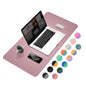 YSAGi Desk Mat, Dual-Sided Desk Pad, 31.5" x 15.7" Laptop Leather Desk Pad Protector, Desk Blotter for Keyboard and Mouse, Waterproof Desk Writing Pad for Office and Home (Dark Pink+Pink)