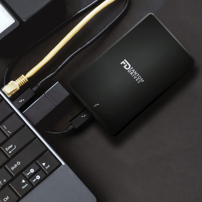 Fantom Drives - 4TB External 3D NAND TLC Portable Solid State Drive - Thunderbolt 3 & 4 USB 3.2 Type-C - 2800MB/s -TB3X-2300N4TB