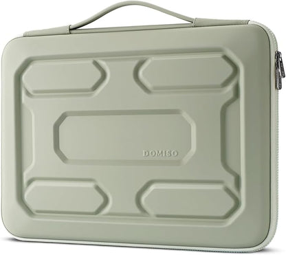 DOMISO 17 inch Laptop Sleeve with Handle Shockproof Computer Bag Waterproof EVA Protective Carrying Case for 17.3" MSI GS73VR Stealth Pro/HP Envy 17/LG Gram 17"/ROG Strix GL702VS, Mint Green