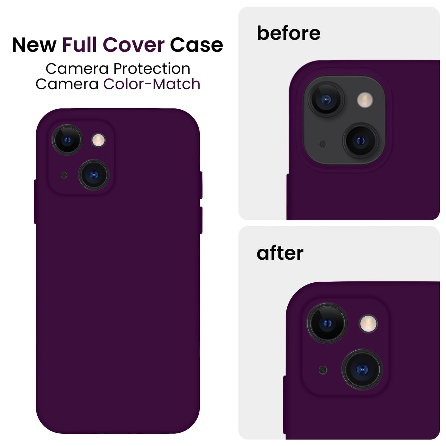 FireNova Designed for iPhone 13 Case, 6.1", Wine Red