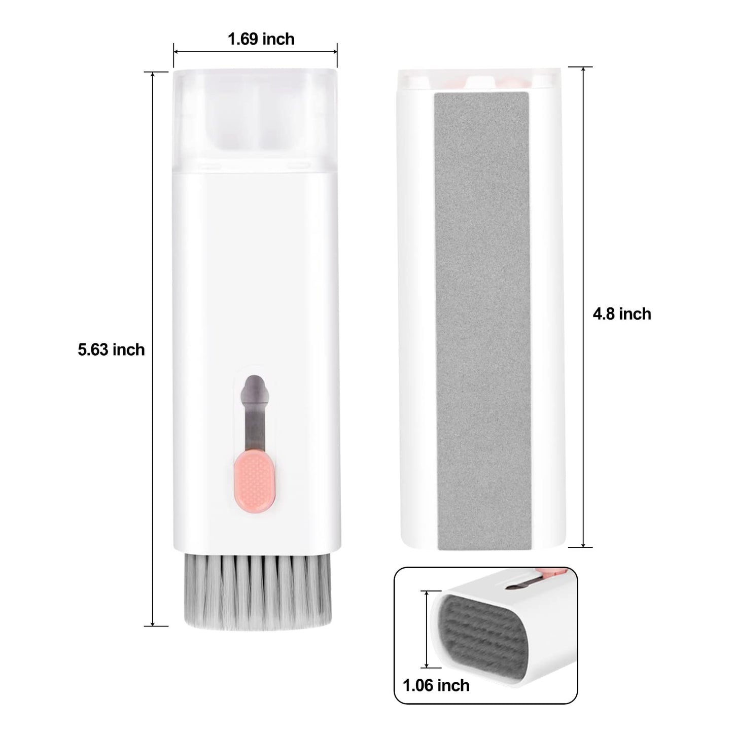 7-in-1 Electronic Cleaner Kit,Keyboard Cleaner,Laptop Cleaner Kit for Monitor, Cell Phone, Headset, Lego, Laptop Camera Lens (Pink)