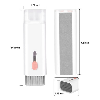 7-in-1 Electronic Cleaner Kit,Keyboard Cleaner,Laptop Cleaner Kit for Monitor, Cell Phone, Headset, Lego, Laptop Camera Lens (Pink)