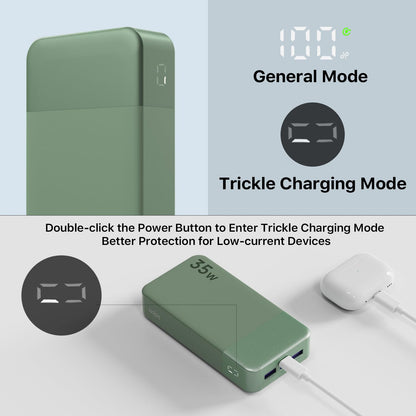 NOBIS Portable Charger 35W 20000mAh Power Bank Fast Charging