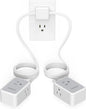 TESSAN Twin Extension Cord 12 FT, Double Ended Flat Plug Surge Protector Power Strip, 3 Non Blocking Outlets 6 Feet Power Splitter Each Side, Dual Split Outlet Extension for Home Office Dorm Room