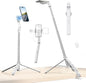 ULANZI TT88 Magnetic Tripod for iPhone 17, 57" Extendable Selfie Stick w Remote, 2-in-1 Phone Clip & Dual Cold Shoe Mounts-Lightweight Phone Tripod Stand for Vlogging, Travel, Video Recording, White