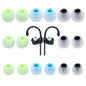 TSZYYM Earbud Tips Soft Anti Slip Washable Reusable Silicone Fit Most In-Ear Earbuds (Inner Hole 3.8mm-5.1mm) 18pcs S M L