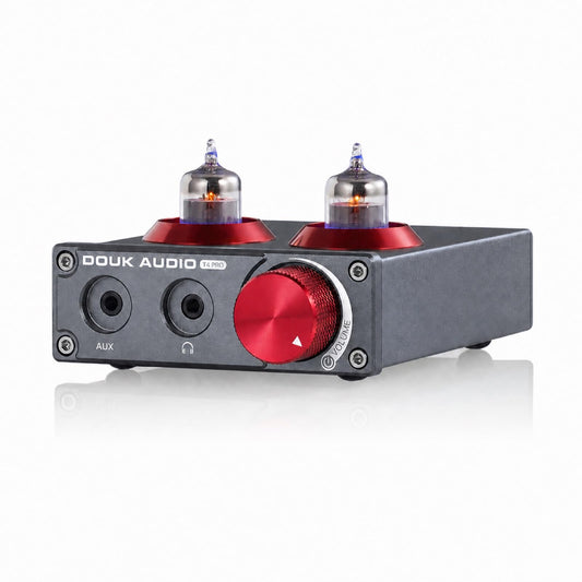 Douk Audio Tube Phono Preamp: 6CS6 Headphone Amp for Turntable (T4 PRO)