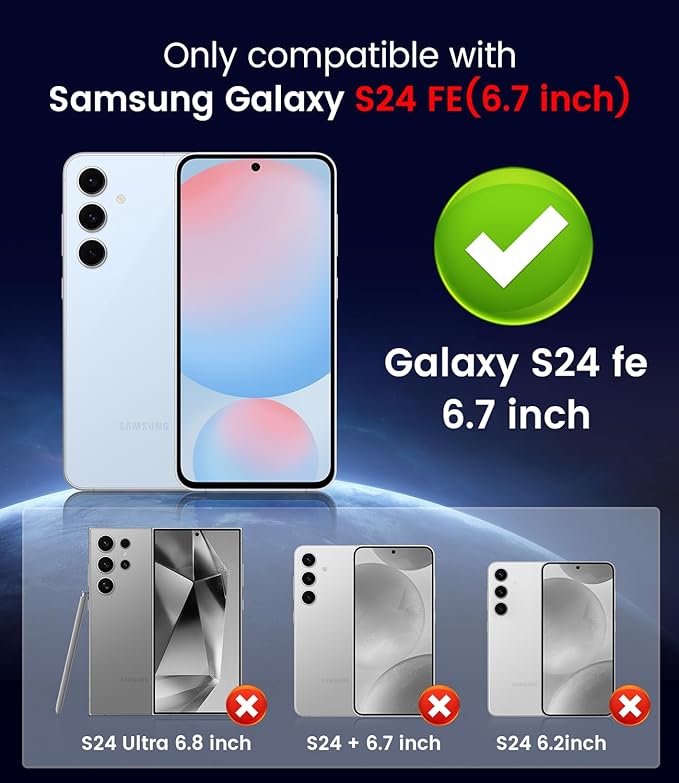 Magnetic for Samsung Galaxy S24 FE Case [Compatible with MagSafe][Built-in Camera Lens Protector] Slim Soft Silicone Bumper Shockproof Metallic Luster Phone Cover (Titanium Gray)