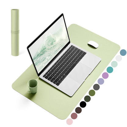 YSAGi Non-Slip Leather Desk Pad, Waterproof Laptop Computer Desk Keyboard Mat, Table Protector Blotter Mat, Large Mouse Pad for Office/Work/Home/Decor(Black, 31.5" x 15.7")