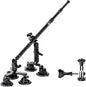 Suction Car Mount for GoPro/Insta360/DJI | Aluminum Alloy Extendable Selfie Stick with Multi-Joint Flexible Arm | Upsized Strong Suction Mount Kit Includes Tripod Adapter
