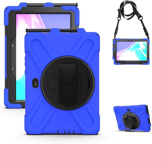 Rantice Case for Samsung Galaxy Tab Active5 Pro 10.1” /Active4 Pro/Active Pro 10.1, Shockproof Drop Protection Case with Stand, Hand Strap & Shoulder Strap for SM-X350/X358/T540/T547/T630/T638, Blue