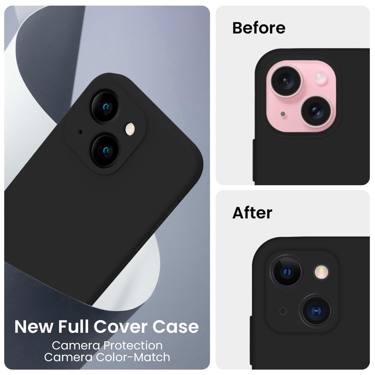 FireNova Designed for iPhone 15 Case, 6.1", Black