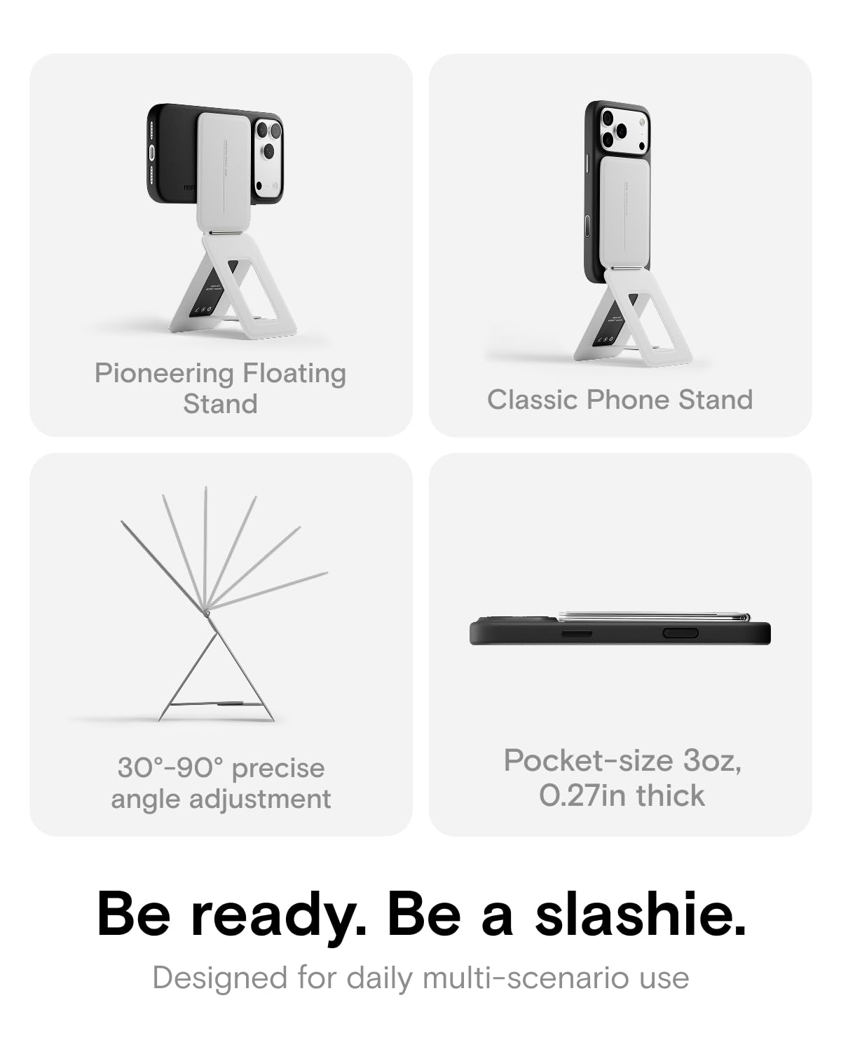 MOFT Phone Tripod Stand, Portable Selfie Stick for iPhone, Mulit-Angle