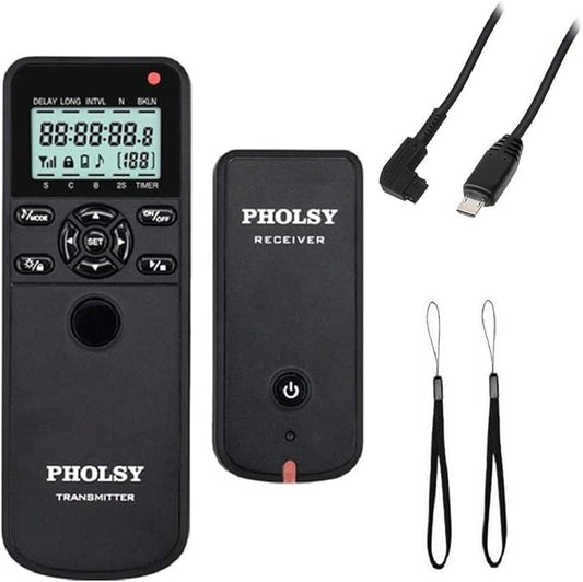 PHOLSY Wireless Timer for Sony Remote Control with Intervalometer HDR