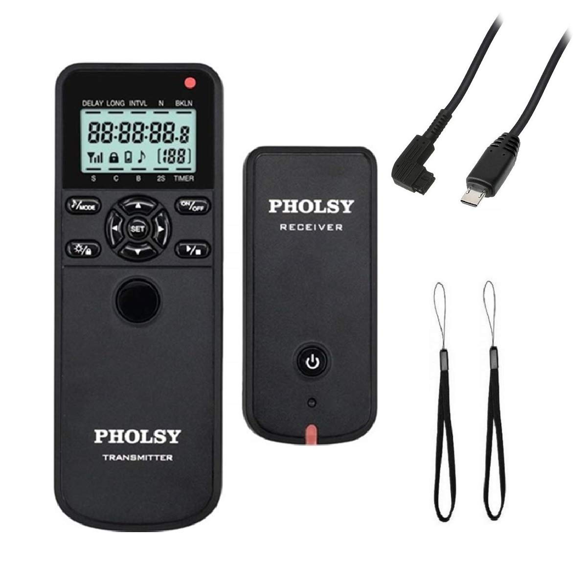 PHOLSY Camera Timer Remote Release Control with Intervalometer for Nikon