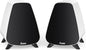 AS31 Active Bookshelf Speakers Bluetooth 5.3, 2-Way Stereo PC Desktop 80W RMS/3-inch Bass/Midrange/RCA and Fiber Optic Inputs, Wooden Compact High-Power Speakers - Matte Skin White