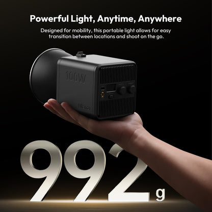 Ulanzi 100W Portable RGB COB Video Light 2700K-6500K CRI95+ CCT Full Color