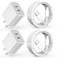 Charger for iPhone 16/15 Pro Max Charger Fast Charging, 2Pack 20W Dual Port USB C Fast Charger Block with 10FT Long USB C to C Charging Cable Cord for iPhone 15 Pro Max/15 Pro/15/15 Plus, iPad Pro/Air
