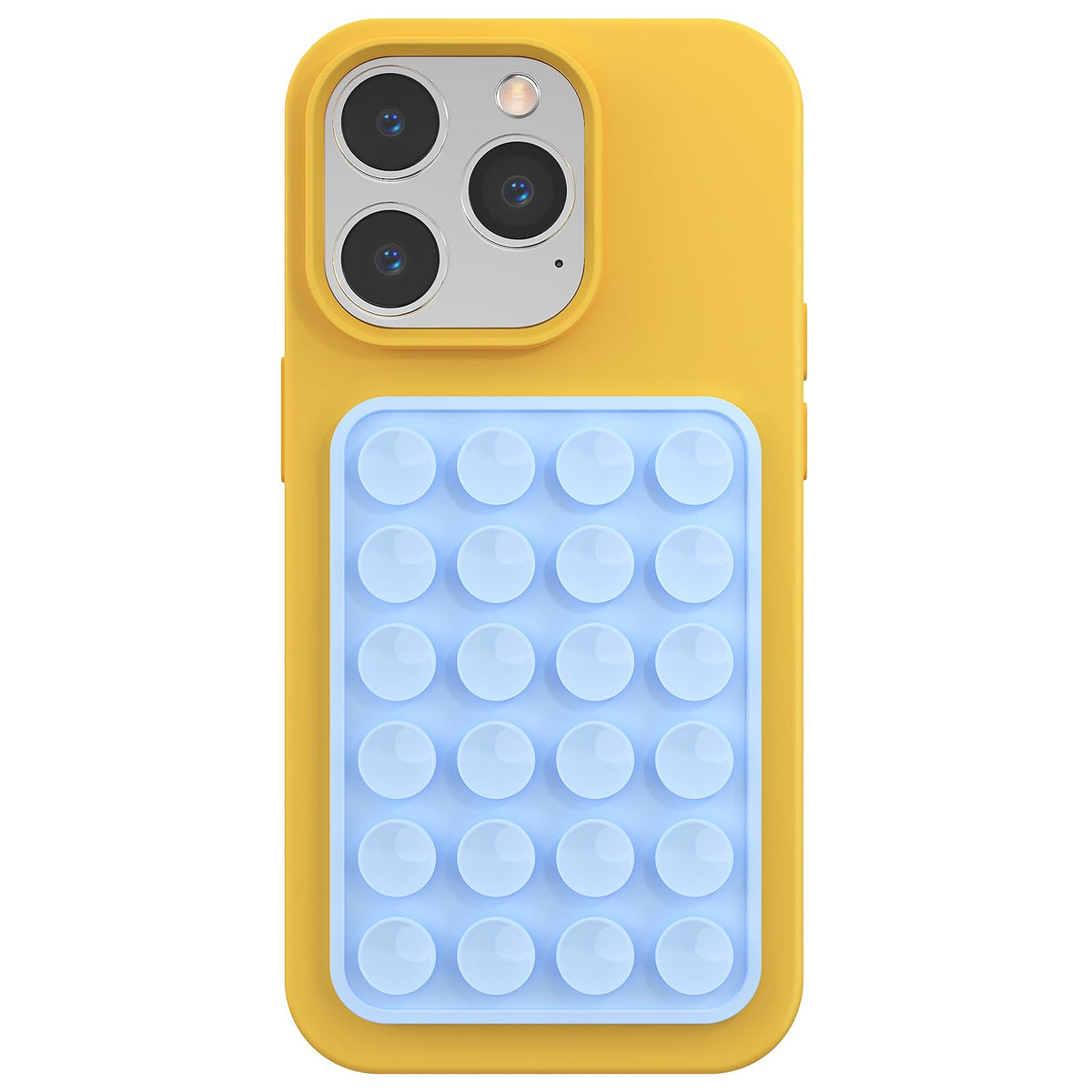 Silicone Phone Sticky Grip, Suction Phone Case Mount for iPhone and Android, Hands-Free Sticky Cell Phone Grip, Mobile Fidget Mirror Holder for Selfies and Videos
