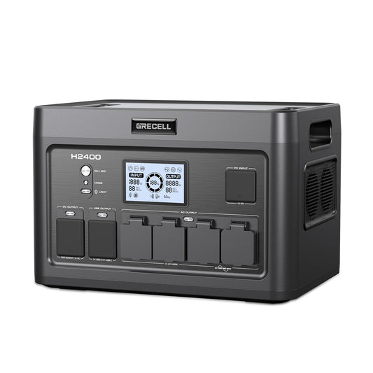 Portable Power Station 2400W, 1843.2Wh LiFePO4 UPS Home Battery Backup