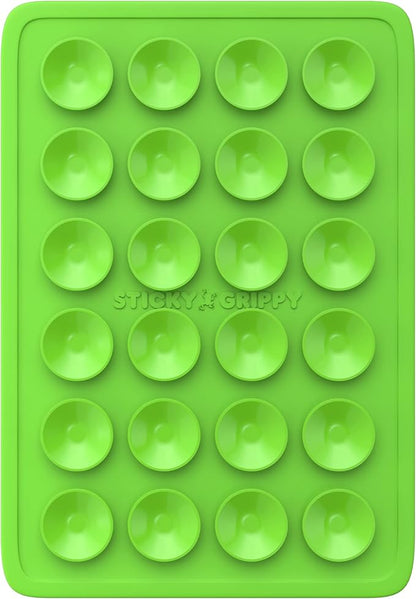 Suction Phone Case Mount, Sillicon Adhesive Phone Accessory for iPhone and Android, Hands-Free Fidget Toy Mirror Shower Phone Holder, Tiktok Videos and Selfies (Green)