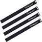 Extra Large 4 Pack 2 x 48 Inches Hook and Loop Strap, Reusable Fastening Cable Tie Down Straps by Wisdompro - Reusable, Durable Functional Cinch Cable Straps for Your Home, Office, Workspace