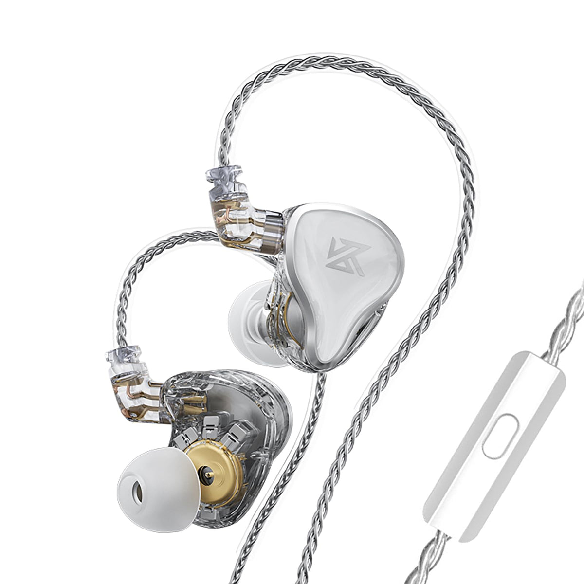 CCA KZ Zax in Ear Monitor Headphones 16 Units 7BA 1DD Hybrid Drivers HiFi IEM Earphones High Clarity Metal Gaming Earbuds with 2 Pin Detachable Cable