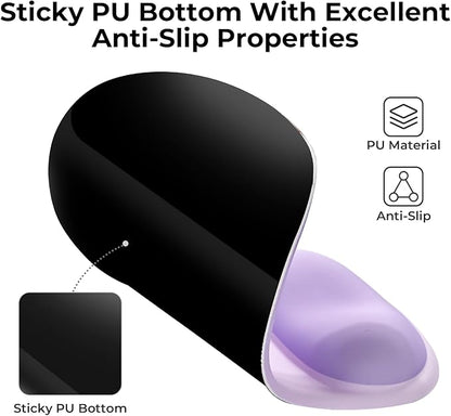 EooCoo Ergonomic Mouse Pad with Gel Wrist Rest Support Middle Concave Design, Relieve Wrist Pain Mousepad, Non-Slip Base for Laptop, Office Desk Accessories, Carpal Tunnel Syndrome