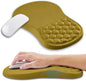 Ergonomic Mouse Pad Wrist Support with Memory Foam Massage Bulge, Carpal Tunnel Pain Relief Mousepad Wrist Rest for Mouse(12x8 inch, Turquoise)