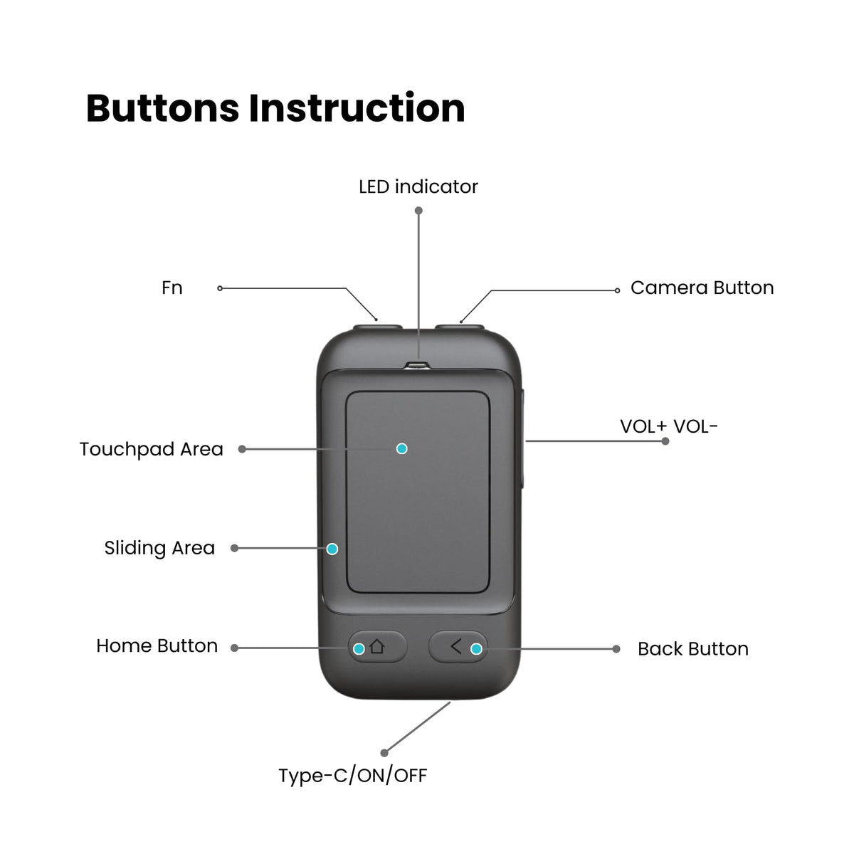 CheerTok Air - TikTok Scrolling Remote Control, Page Turner for Ebook Kindle, Bluetooth Wireless Camera Video Recording Remote for iPhone, iPad, Android, Cell Phones, Smartphones and Tablets