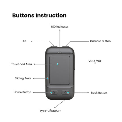 CheerTok Air - TikTok Scrolling Remote Control, Page Turner for Ebook Kindle, Bluetooth Wireless Camera Video Recording Remote for iPhone, iPad, Android, Cell Phones, Smartphones and Tablets