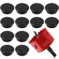 1.5 Inch(38mm) Desk Grommet,13 Pieces Cable Grommet, Desk Hole Cover for Cables with Hole Saw,Plastic Cable Cord Wire Hole Cover for Desk, Table,Cabinet,Countertop and Other Furniture(Whitek)